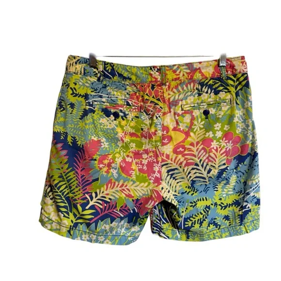 Talbots Colorful Tropical Print The WEEKEND Chino Shorts SIZE: 10 #H - Picture 8 of 8